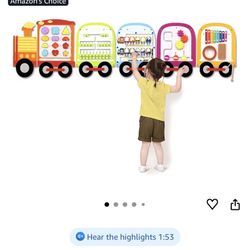 Kids Train Activity Wall Toy