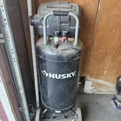 Husky 26 Gal Air Compressor With Blue Hawk Nailgun