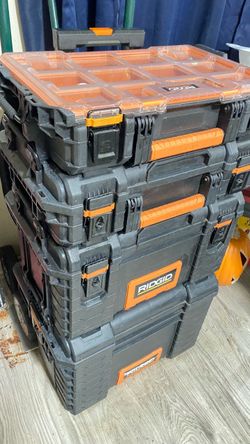 RIDGID - organizador de herramientas, cuatro compartimientos amplios y desmontables (seminueva)