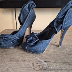 Denim Heels 