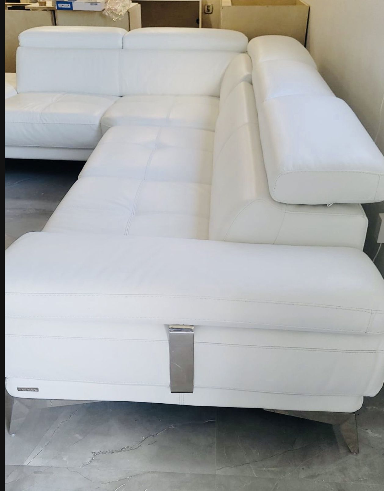 Luxury White Sofa From “El Dorado Furniture”
