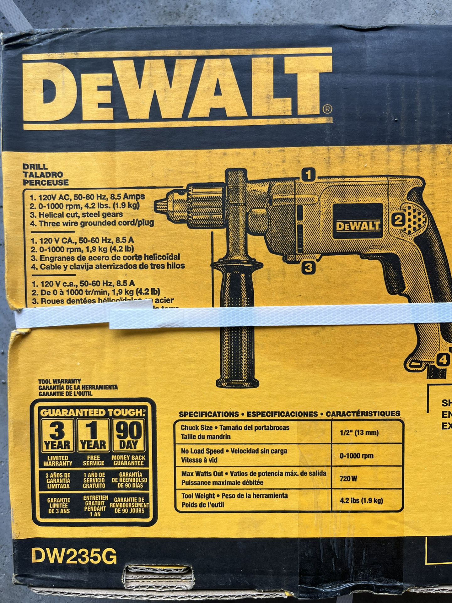 DeWalt Drill 1/2  13mm 