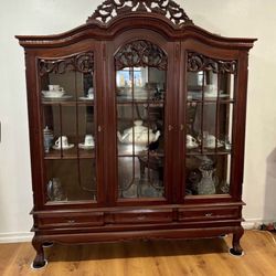 Extra Large And Beautiful, Unique Vintage, Display Cabinet Or Case