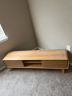 Mid-Century Modern Wood TV Stand
