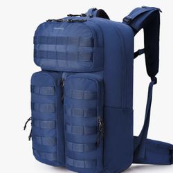 Blue Quartz 30L Military Tactical Backpack, Internal Frame Hiking Backpack with Molle System for Hiking Camping Backpacking Travelling Climbing Rucksa