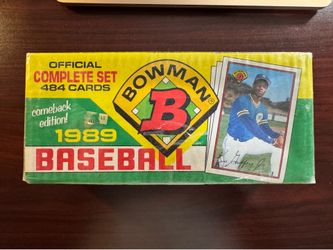 1989 Bowman Complete Baseball Card Set - Factory Sealed 484 Cards