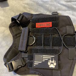 Tactical Dog Vest Black Size Small 