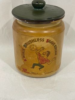 Antique CHAMPREL brushless shaving cream jar