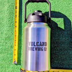Volcano Brewing Co Gato Malo Dark Ale Tamarindo Costa Rica Steel Growler Jug NIB