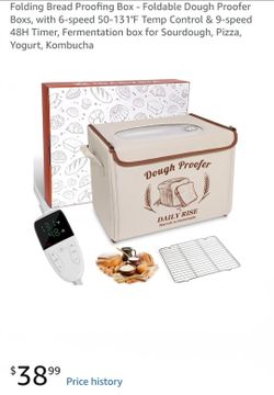 Folding Bread Proofing Box with Temperature Control & Timer