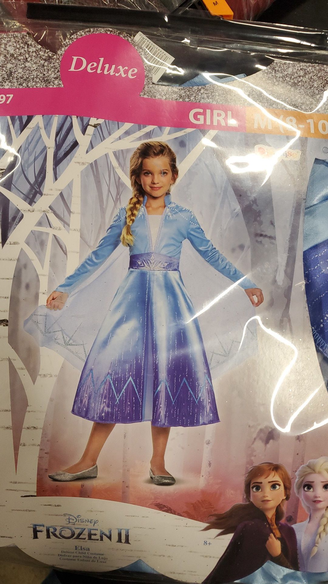 Disney Frozen Elsa costume size medium 8 to 10