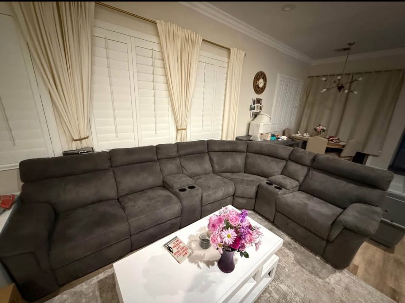 Sectional Charcoal Gray