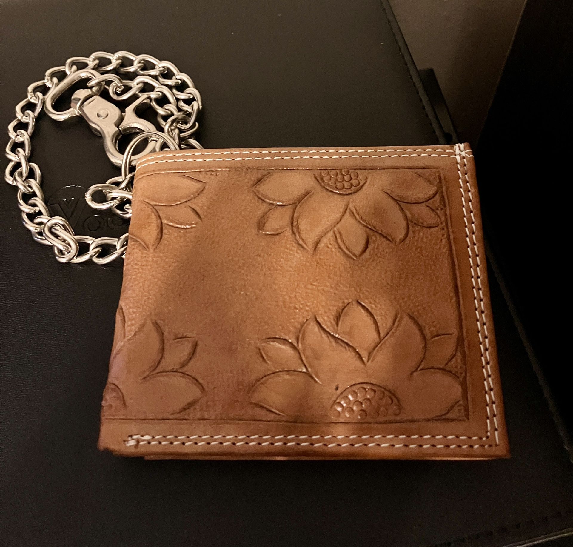Leather Chain Wallet