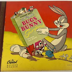 Vintage Bugs Bunny Storyland 78 RPM Record With Storybook