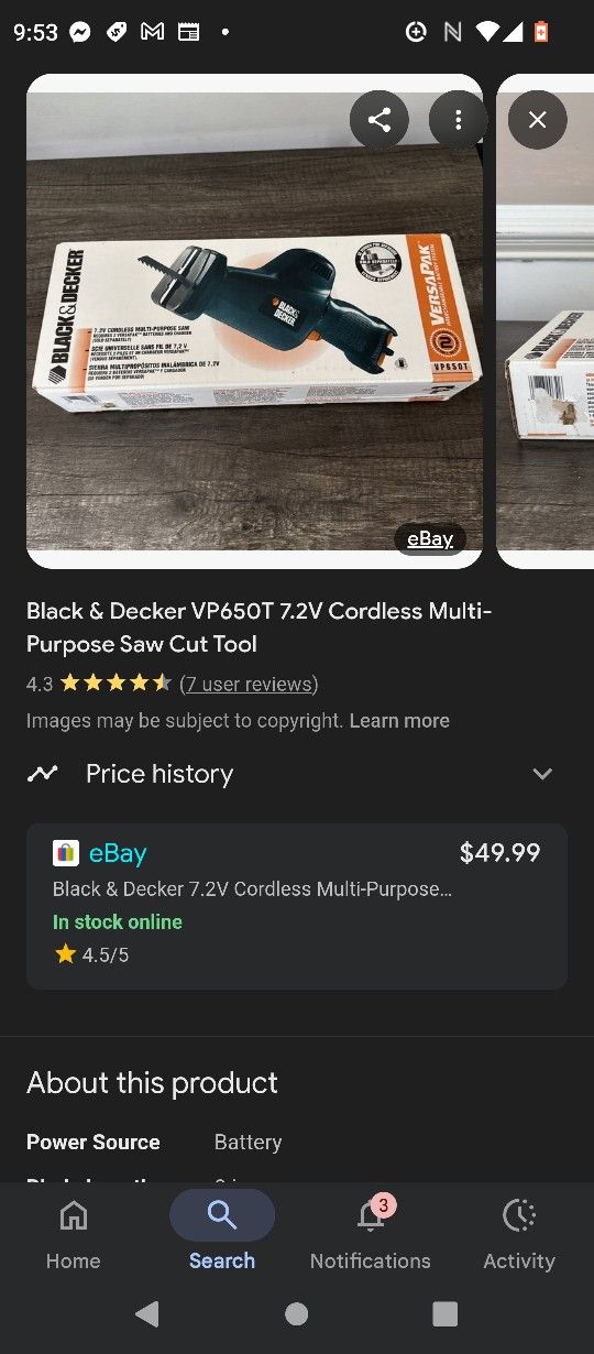Multi Purpose Cordless Saw