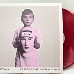 The National - First Two Pages of Frankenstein  LP Taylor Swift Red Vinyl Record Like New