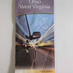 Vintage | AAA Fold-Out Map Ohio & West Virginia | State Series