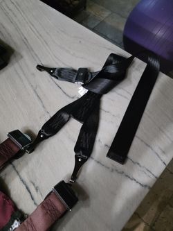 Car Seat Strap With Tether Attachment  