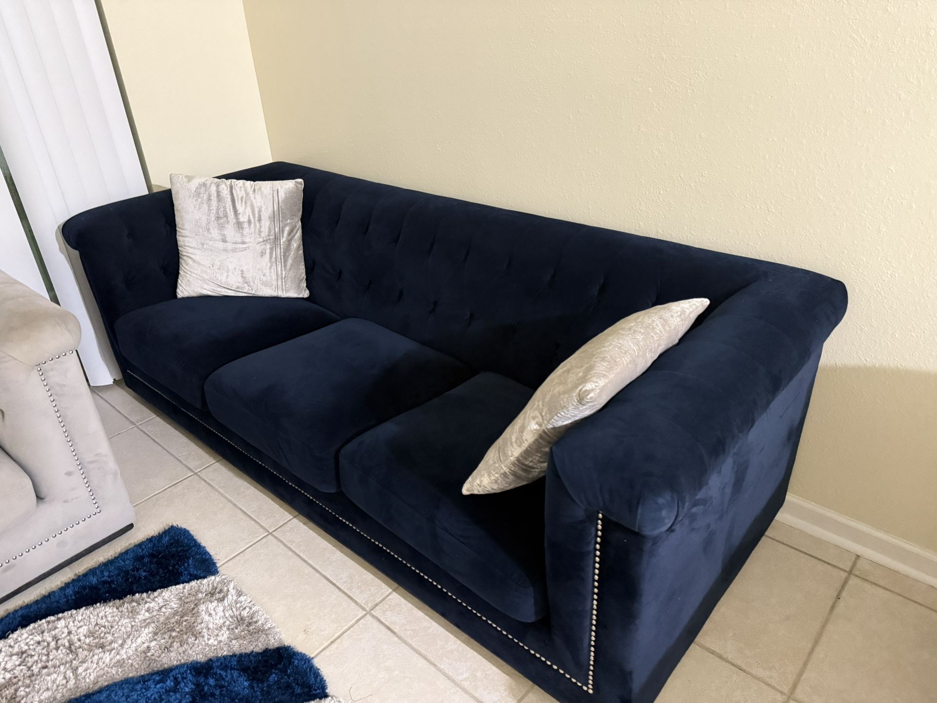 Navy Blue Sofa