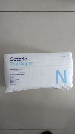 Coterie The Diaper Newborn Size N – 31 Count