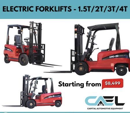 BRAND NEW ELECTRIC FORKLIFTS - 1.5T/2T/3T/4T -SHIPPING ACROSS USA
