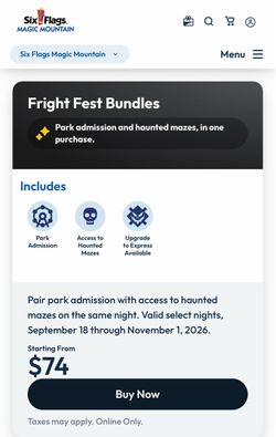 Six flags tickets (4)