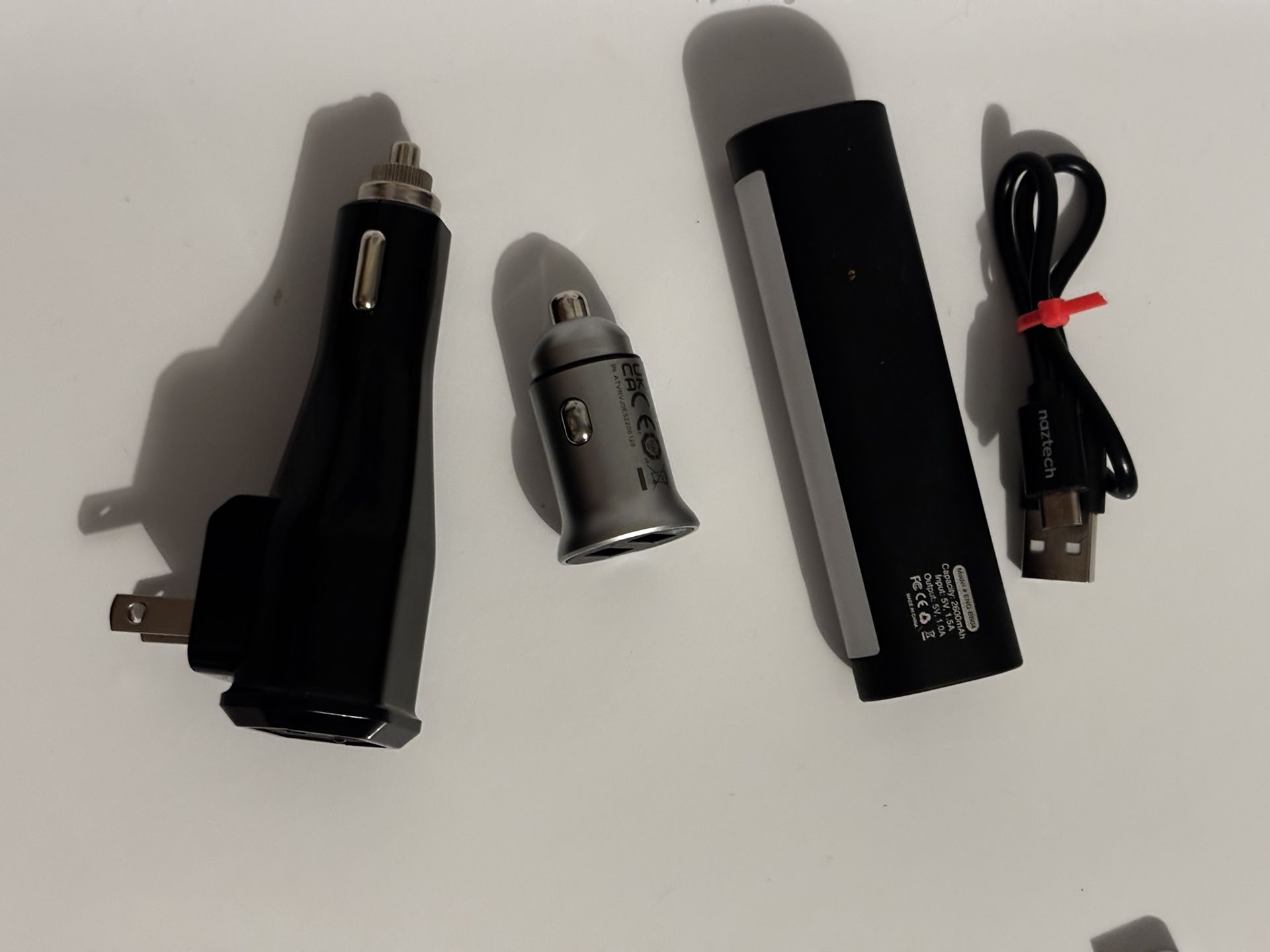 Energizer Car/Wall Adapter, Energizer Battery Pack & Single USB Car Adapter