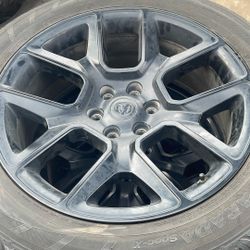 22” Black Dodge Wheels With Tires 6x139