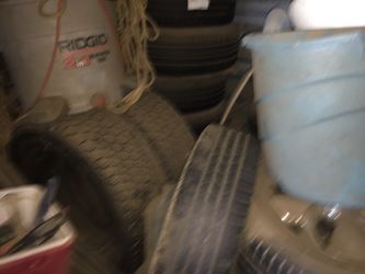 Tires different size new and used