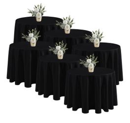 6 Round Table Cloths