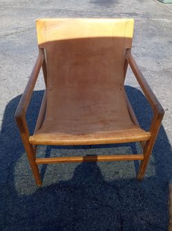 Mid century style leather chair