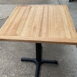 Custom Oak Bistro Table 