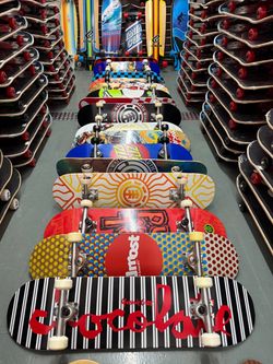 Trick skateboard cruisers and parts