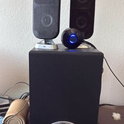Cyber Acoustics 2.1 Speaker Sound System With Subwoofer - $35.00