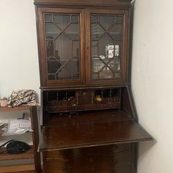 Old Fashioned Vintage Secretary Desk