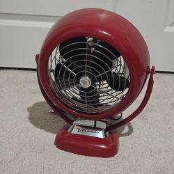 Red Retro Circulator Fan
