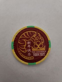 Year of the Tiger Commerce Casino $5 Collectible Chip #0606