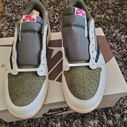 Travis Scott Medium Olive Jordan 1 Size 12