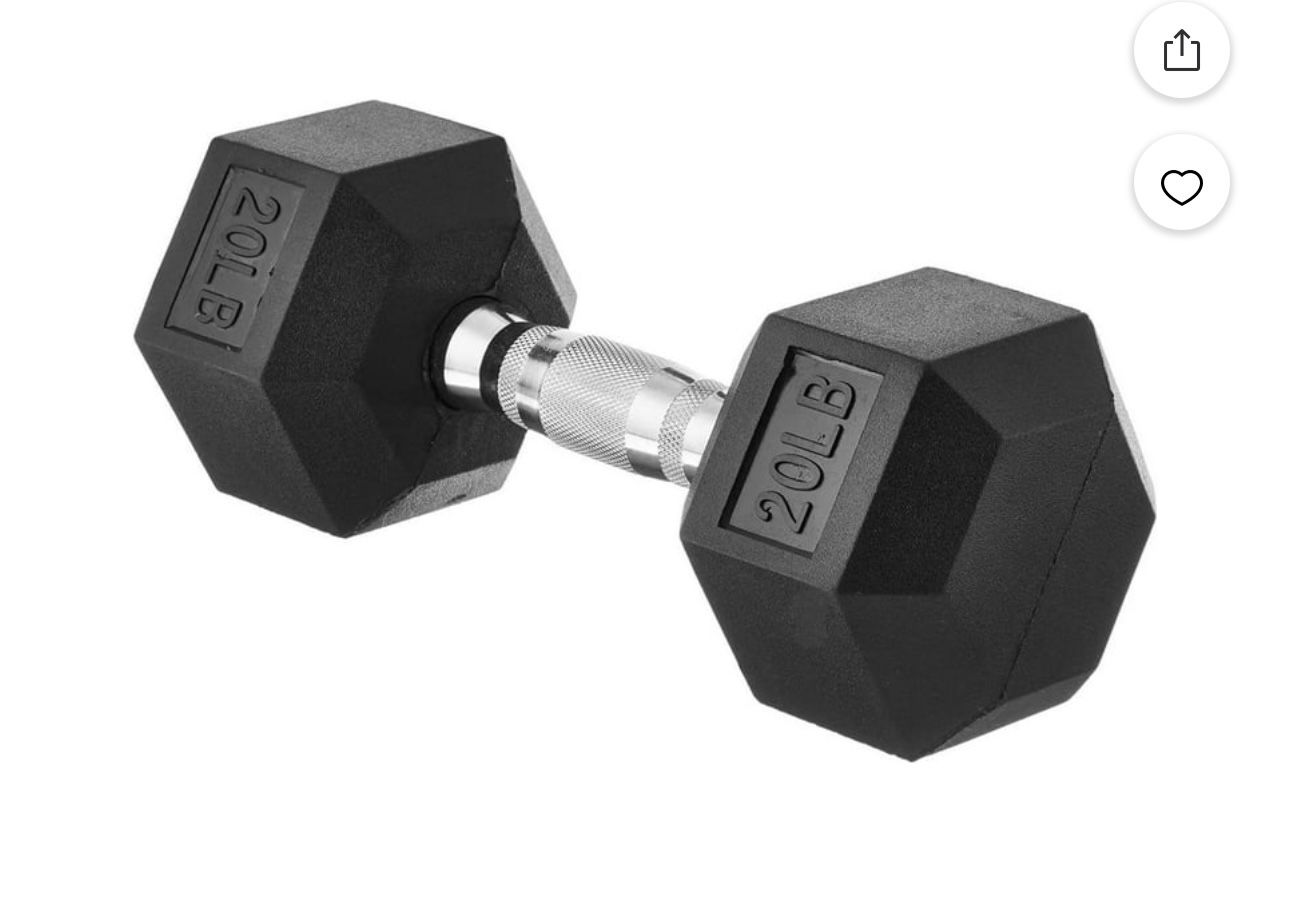 Rubber Hex Dumbbell Hand Weight