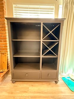 Wood cabinet - Pottery Barn style