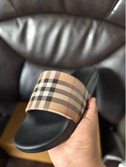 Burberry slides, size 10