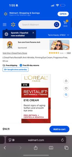 l’oréal revitalift eye cream