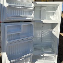 White GE Top-Freezer Refrigerator - Great Condition