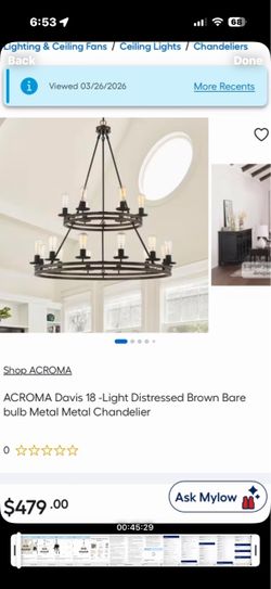 Acroma chandeliers