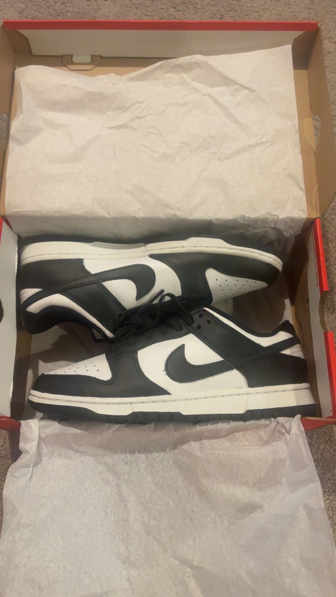 Nike Panda Dunks Size 9