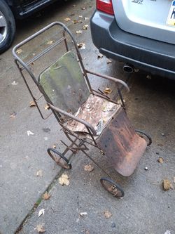 Antique baby stroller