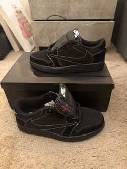 Black Travis Scoot Dunk Low Trainers 