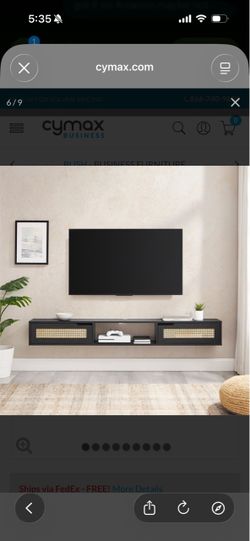 70” FLOATING  SHELF TV STAND / WALL-MOUNTED MEDIA CONSOLE