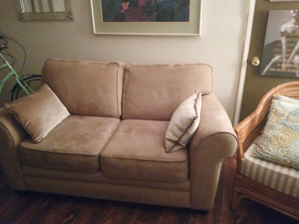 Velvet Brown Small couch