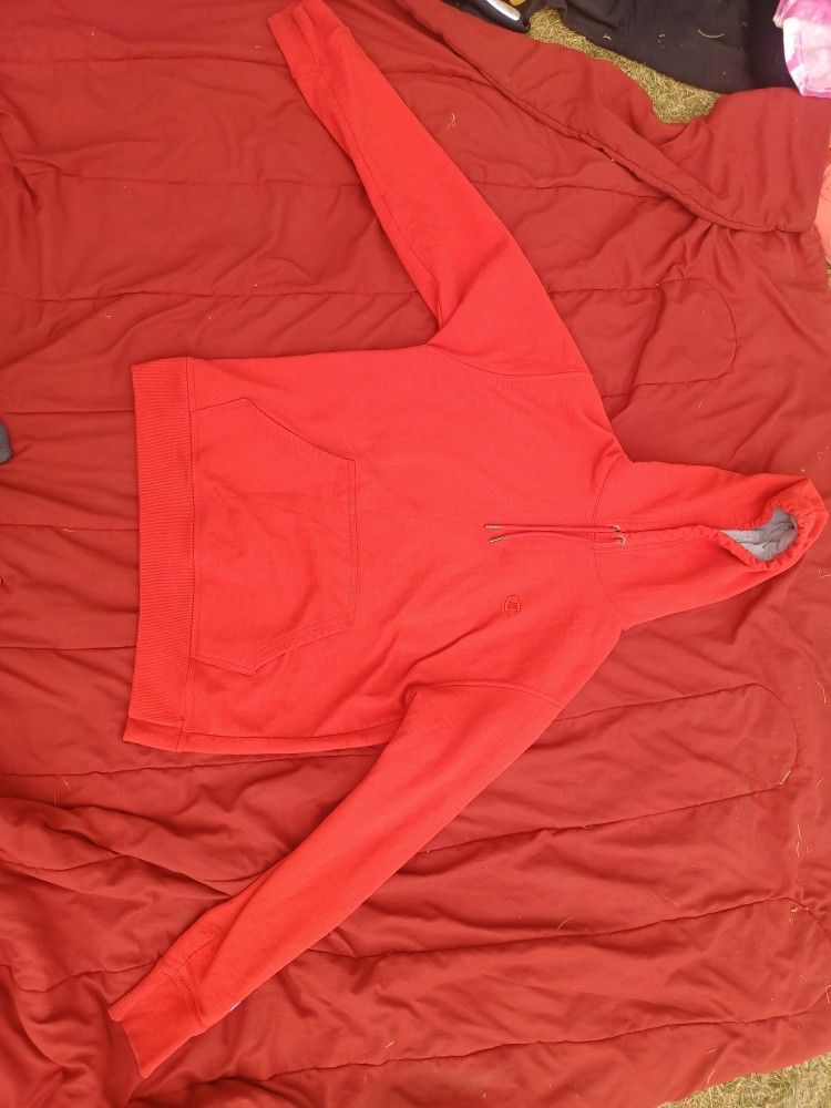 Mens Red Medium Champion Hoodie